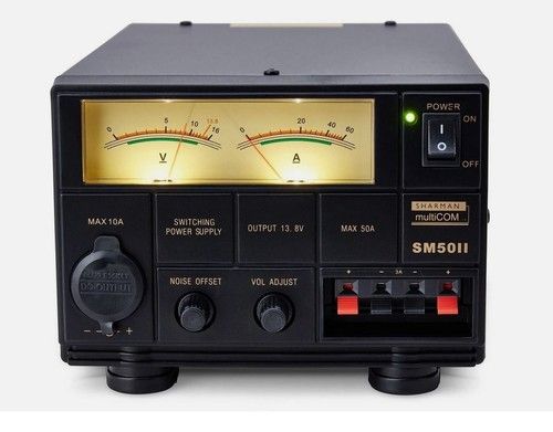 SHARMAN SM-50II (50 AMP) SWITCH MODE DC POWER SUPPLY HAM RADIO UK PLUG