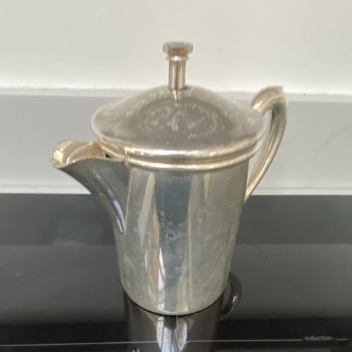 Silver Plate Tea/Coffee Pot with Lid & Internal Strainer Insert — image 4