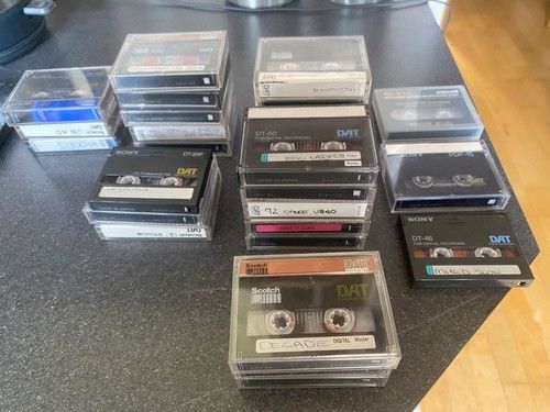 26 DAT Tapes Job Lot Sony & 3M Soctch