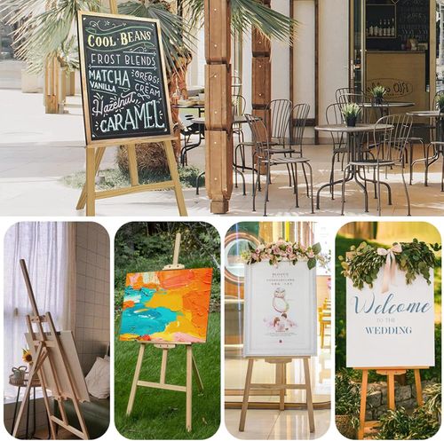 5ft Studio Wooden Easel Display Art Craft Artist Wedding Painting Stand For Gift — image 11
