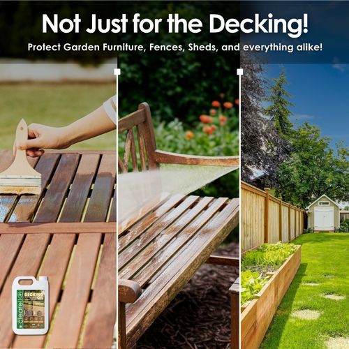 Clearell 20L DECKING OIL | Clear Matt Wood Shed Preserver UV Treatment 20 Litres — image 5