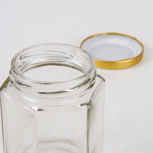 Hexagonal Jam Jars 72x196ml (7oz approx)  Storage Preserve Pickles Mini Jars — image 6