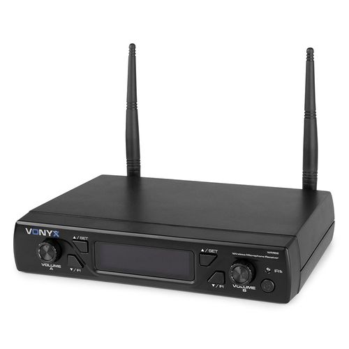 Vonyx WM62 UHF Wireless Microphone System with 2 Handheld Mics 16 Channel — image 5