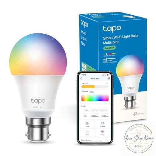 Tapo L530B B22 Smart Bulb Multicolour Dimmable LED Light Bulb