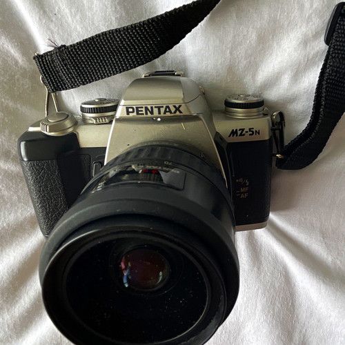 PENTAX MZ-5N 35mm SLR Film Camera w/ 28-70mm Zoom Lens, AF/MF, Silver