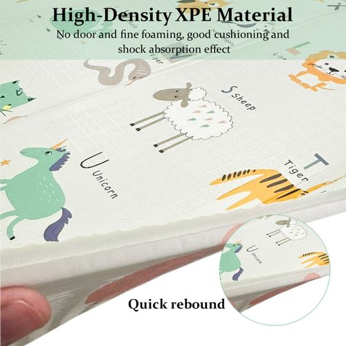 2Side Baby Play Mat Soft Kids Crawling Rug Folding Sensory Development Carpet — image 5