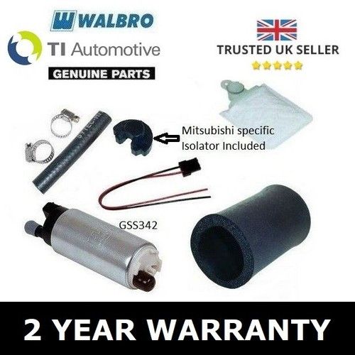 WALBRO 255 LPH FUEL PUMP UPGRADE KIT FOR MITSUBISHI LANCER EVO 1 2 3 4 5 6