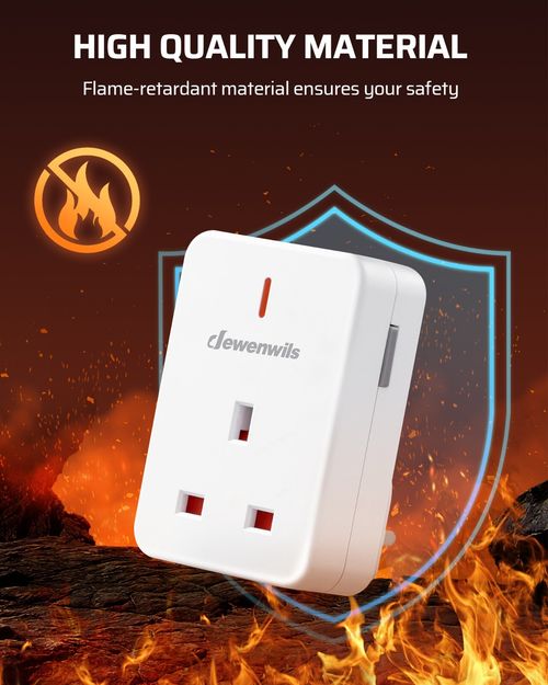 DEWENWILS Remote Control Plug Socket 13A/3120W Heavy Duty Wireless Light Switch — image 5