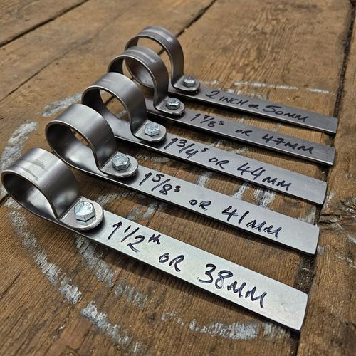 Exhaust P Clamp Hanger bracket, Various sizes, Vintage Classic Custom Motorcycle — image 4