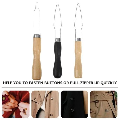 Button Hook, Dressing Aid Assist Tool with Zipper Pull Helper for Arthritis, — image 7