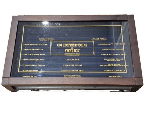 Collector Coins of America Coin Display Case/Frame Boxed for Dollars & Cents — image 2
