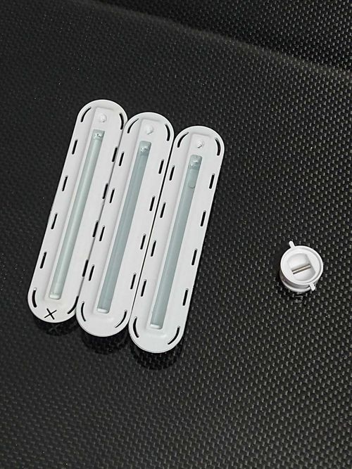 Compatible Future Fin Box Thruster Set with Leash Plug White — image 2