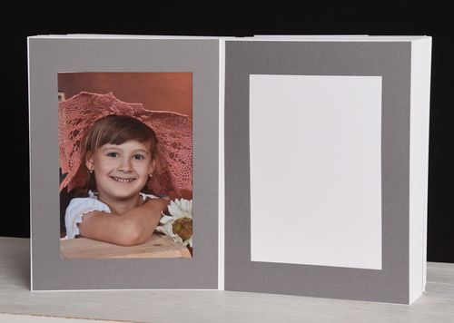 Portrait Portfolio/Leporello/Picture Folder - 50 Photos - 13x18 Leinen-Grau - — image 8
