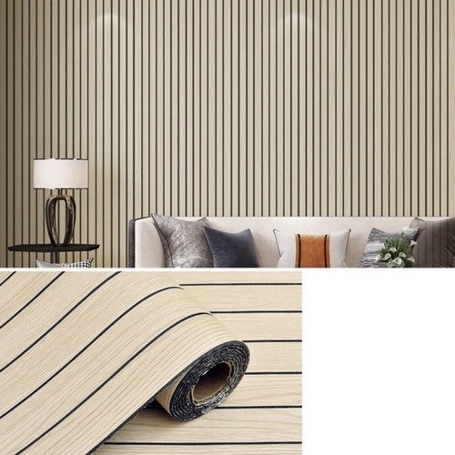 Self-Adhesive PVC Wall Panels Peel&Stick For Easy DIY Textured Wall Decor New
