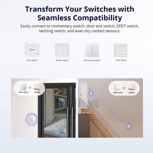 2 Pack SONOFF Smart Light Switch,Wi-Fi Smart Switch,10A 2400W App Remote Control — image 8