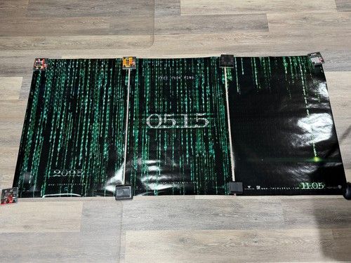 LOT OF 3 MATRIX RELOADED ORIGINAL MOVIE POSTER POSTERS 27"x40" FREE YOUR MIND