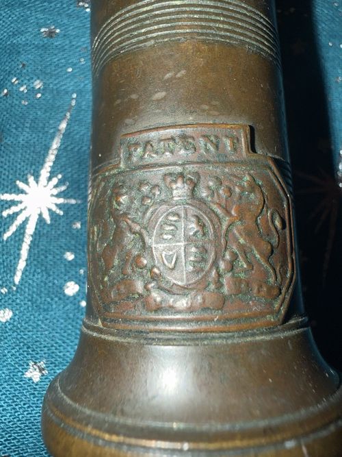Georgian Thomason Patented Crested Brass & Bovine Bone Corkscrew C 1802 — image 2