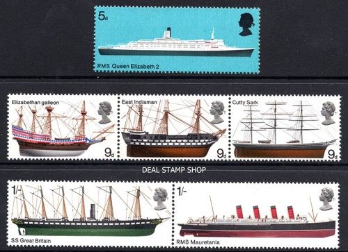 GB 1969 Ships Complete Set SG778-783 Unmounted Mint MNH