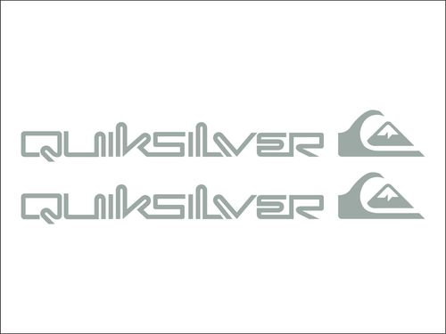 2no QUICKSILVER Decals Surf/Skate/Car LARGE Stickers — image 1