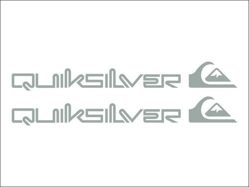 2no QUICKSILVER Decals Surf/Skate/Car LARGE Stickers