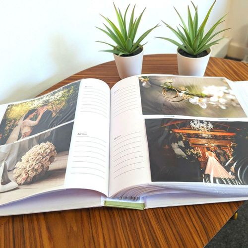 Wedding Photo Album Eucalyptus Gold And Green Design Elegant 200 Photos 6"x4"  — image 5