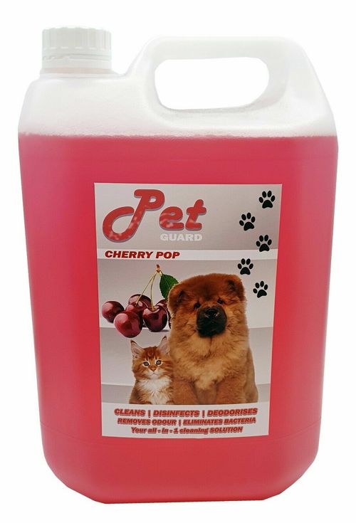 Pet Cattery Kennel Disinfectant Deodoriser Cleaner Pet Guard 4 x 5L Cherry Pop — image 9