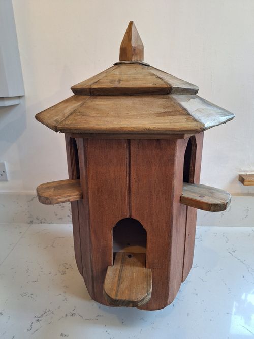  DOVECOTE BIRDHOUSE Nesting Box Bird Table UNPAINTED HANDMADE UK DURABLE SOLID! — image 9