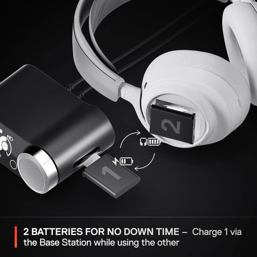 SteelSeries Arctis Nova Pro Wireless Gaming Headset PS5 PC + Base Station White — image 4