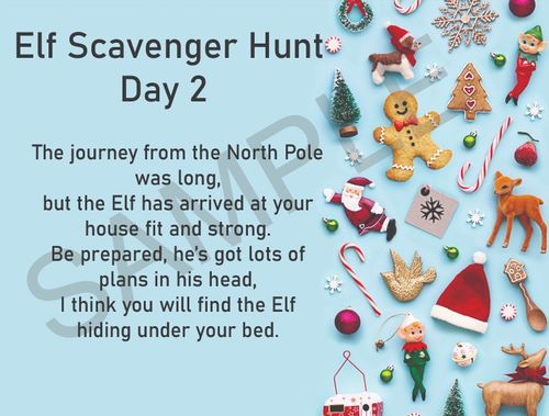 24 Days of Will The Elf Be Put on the Naughty Shelf Christmas Hunt Clues Ideas — image 4