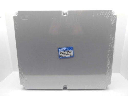 ESR ENCLOSURE JUNCTION BOX ADAPTABLE PVC PLASTIC IP56 WATERPROOF GREY