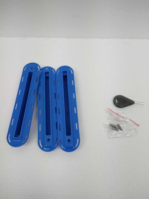 Compatible Future Fin Box Thruster Set with Leash Plug White — image 8