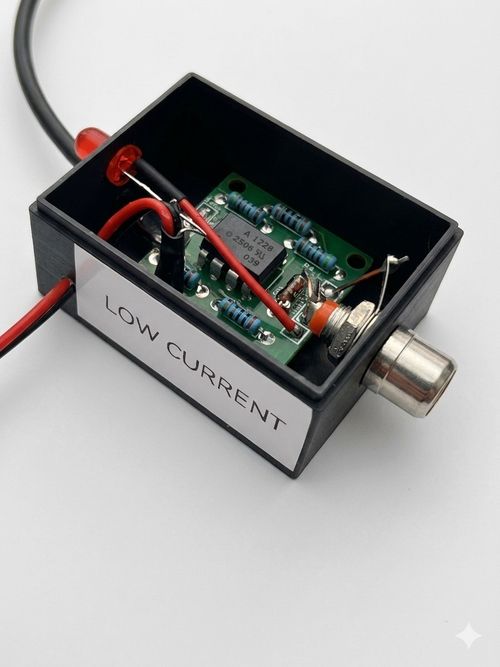 ICOM 705 miniature linear keyer, solid state interface  1 IN 1 OUT. With TX LED. — image 5