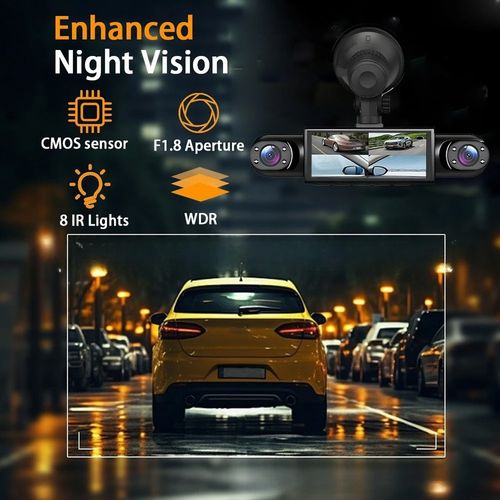 360° 4 Channel 1080P HD Car Dash Cam Front and Rear Left Right Camera +64G Card — image 14