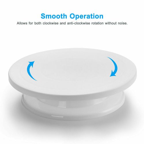 28CM ROTATING CAKE ICING DEOCRATING REVOLVING KITCHEN DISPLAY STAND TURNTABLE UK — image 3