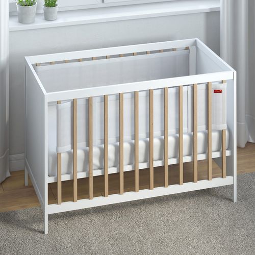 Premium Mesh Cot Bumper for 2 Sided Solid End Cots Double Layers Air Mesh for — image 17