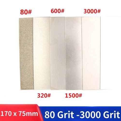 80~3000# Diamond Whetstone Sharpening Stone 170mm x75mm Sharpener Grinding Plate