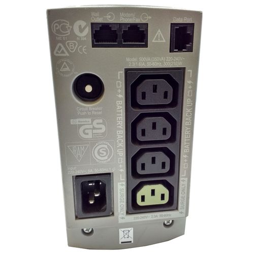 APC Back UPS CS 500 VA Offline Tower BK500EI UPS No Battery — image 2
