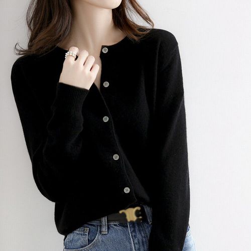 UK Womens Cardigan Soft Long Sleeve Spring Autumn Ladies Knitted Top Size 6-18 — image 1