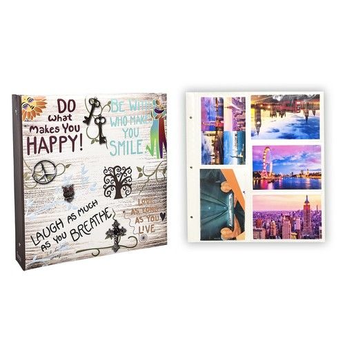 Slip in Photo Album Holds 500 Photos 6x4'' & 20 Refill Sheet Holds 6x4'' 200 pht