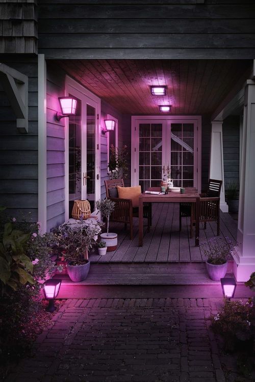 Philips Hue Econic Outdoor Smart Wall Ceiling Light White Colour Ambiance Black — image 10