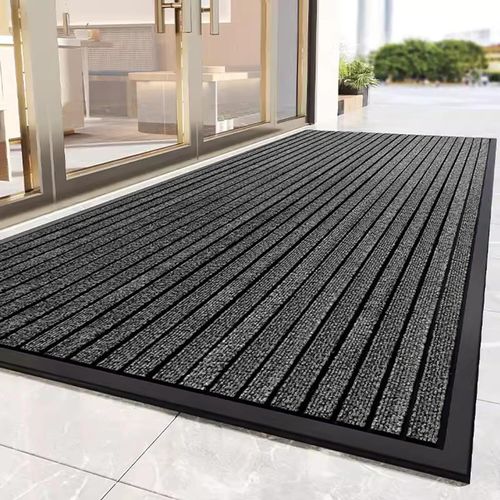 Non Slip Rubber Door Mat Heavy Duty Washable Rug Indoor Outdoor Welcome Door Mat — image 1