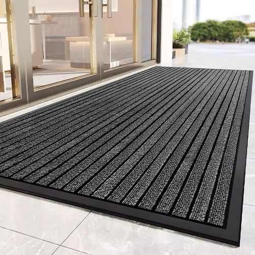 Non Slip Rubber Door Mat Heavy Duty Washable Rug Indoor Outdoor Welcome Door Mat