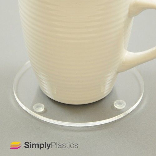 Coloured Acrylic Drinks Coasters - Round or Square - Gloss or Matte - Perspex®