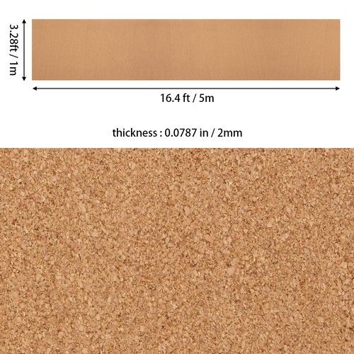 Cork Underlay Roll 2mm/3mm 1m x 5m 1m x 10m Laminate Floor, Wood Floor 5m²/10m²