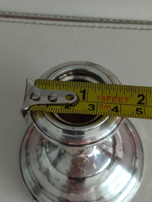 Reed & Barton Sterling Weighted Reinforced Candle Holder Tarnished Damaged Scrap — image 19