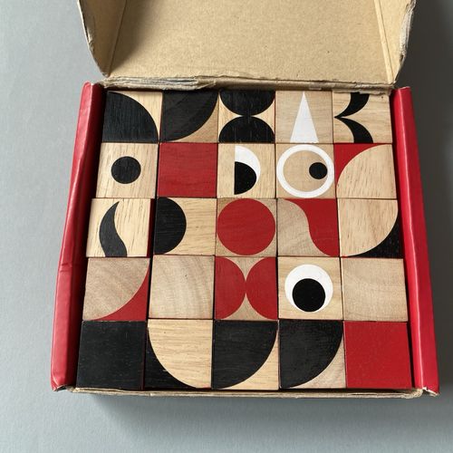 Miller Goodman Mini Face maker Wooden Bricks Shape Puzzle Toy — image 3