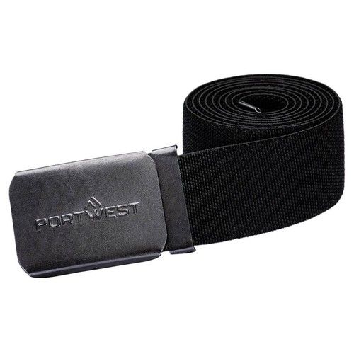 PORTWEST Elasticated Work Belt C105 Black (R29