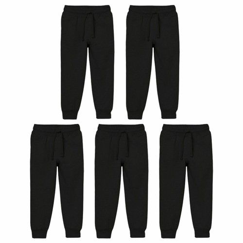 Jogging Bottoms Boys Girls Kids PE School Joggers Unisex Trousers Pack of 2,3,5