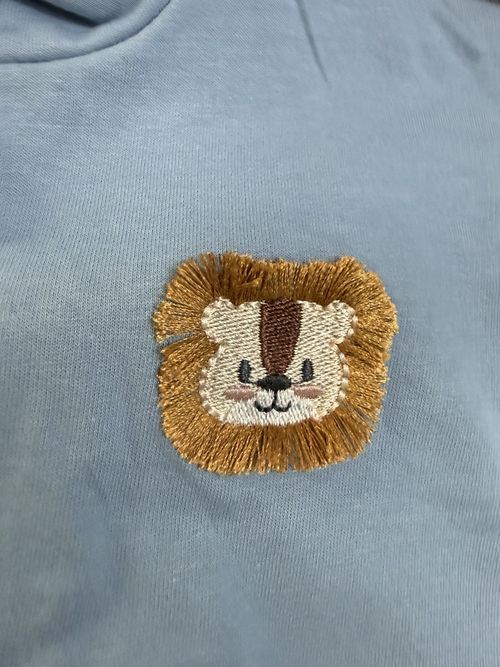 Tufitta Boys 2-3 Years 2pc Blue Knit Sweatshirt & Trousers Set Lion — image 3