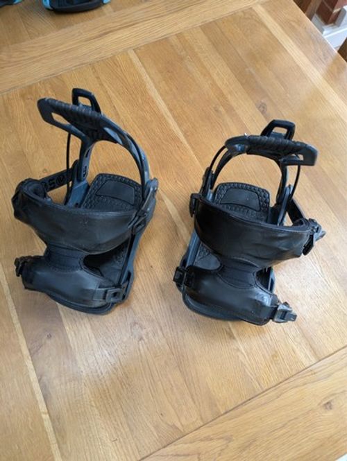 nidecker flow fenix bindings - blue/black - size large - good condition
